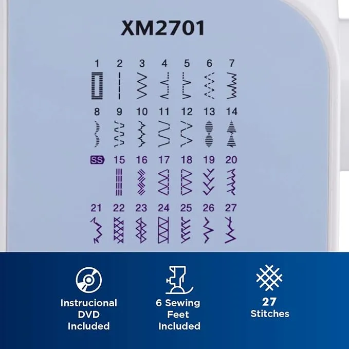 Las 27 puntadas de la Brother XM2701